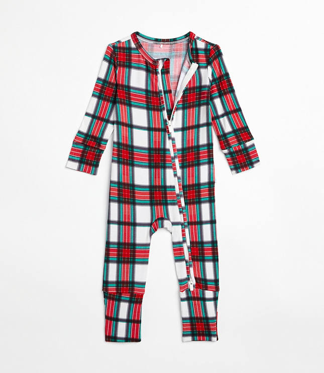 Posh Peanut Plaid Convertible One-Piece