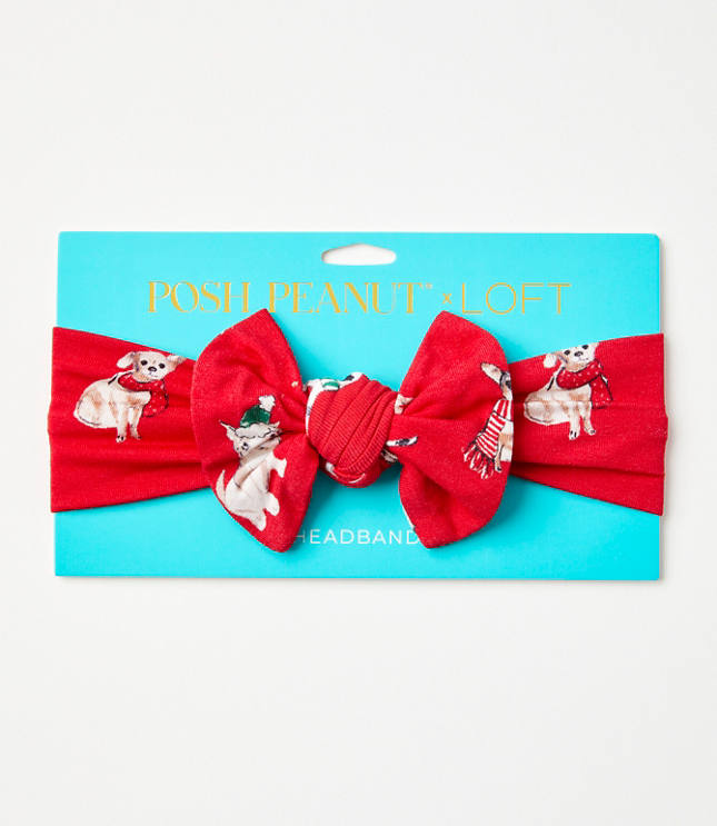 Posh Peanut Holiday Dog Infant Headwrap