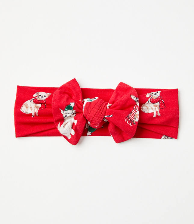 Posh Peanut Holiday Dog Infant Headwrap