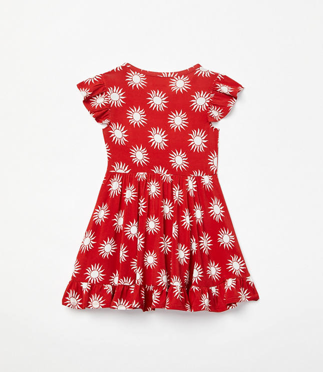 Posh Peanut X LOFT Sunny Cap Sleeve Ruffled Twirl Dress