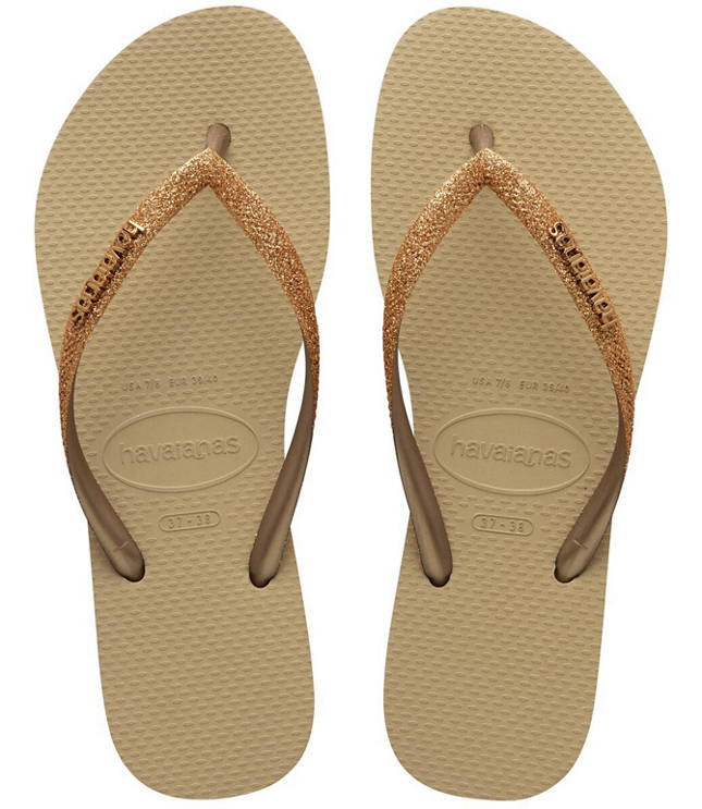 Havaianas Slim Glitter Flip Flops