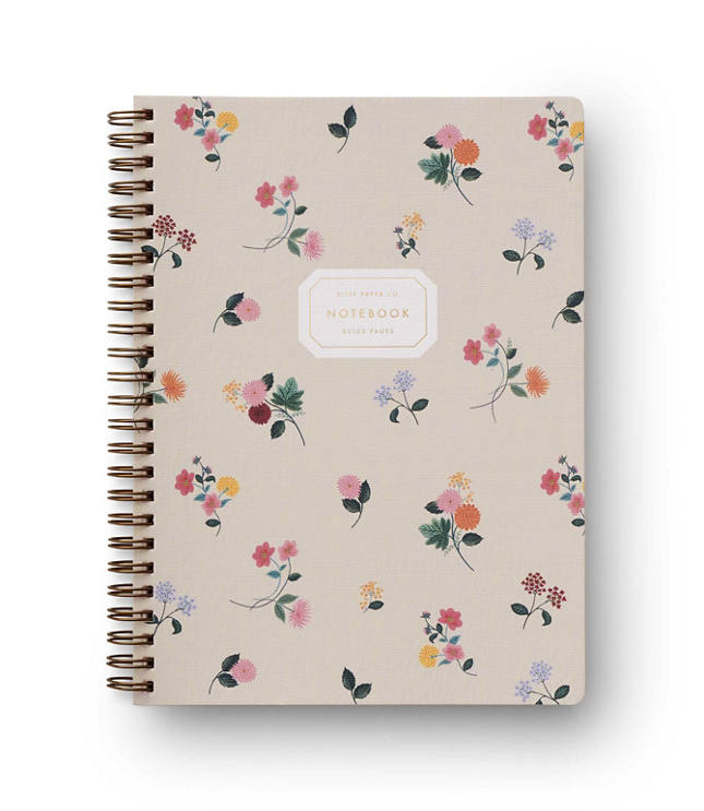Rifle Paper Co. Ditsy Dahlia Spiral Notebook