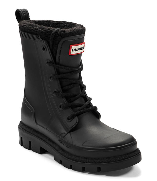 Hunter Diana Waterproof Lace-Up Boots