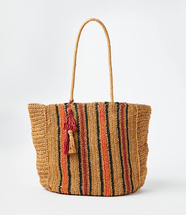 Salt & Umber - Goldie Raffia Tote-MISSY