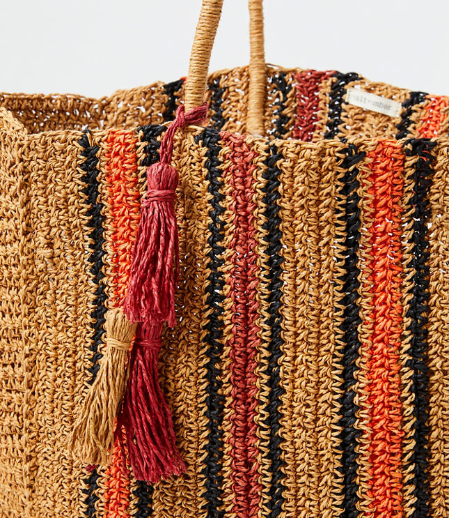 Salt & Umber - Goldie Raffia Tote-MISSY