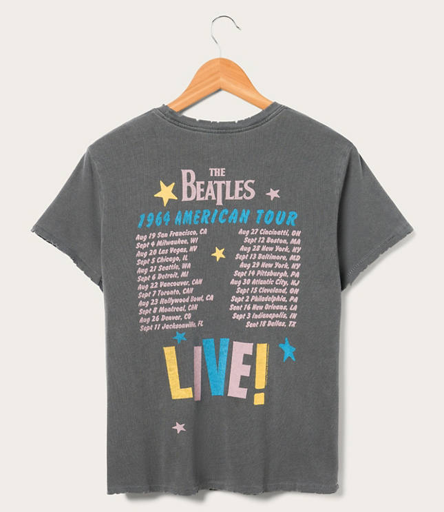 Junk Food 1964 American Tour Dates Vintage Tee