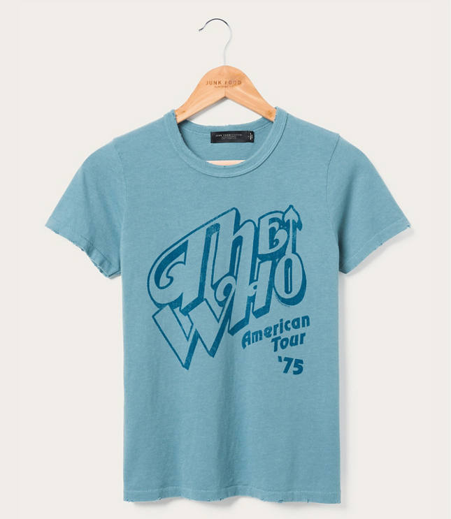 Junk Food  The Who American Tour '75 Original Tee