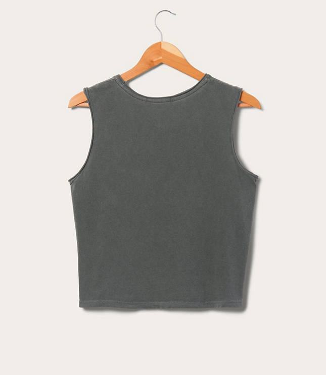 Junk Food Blondie Gold Cropped Muscle Tank