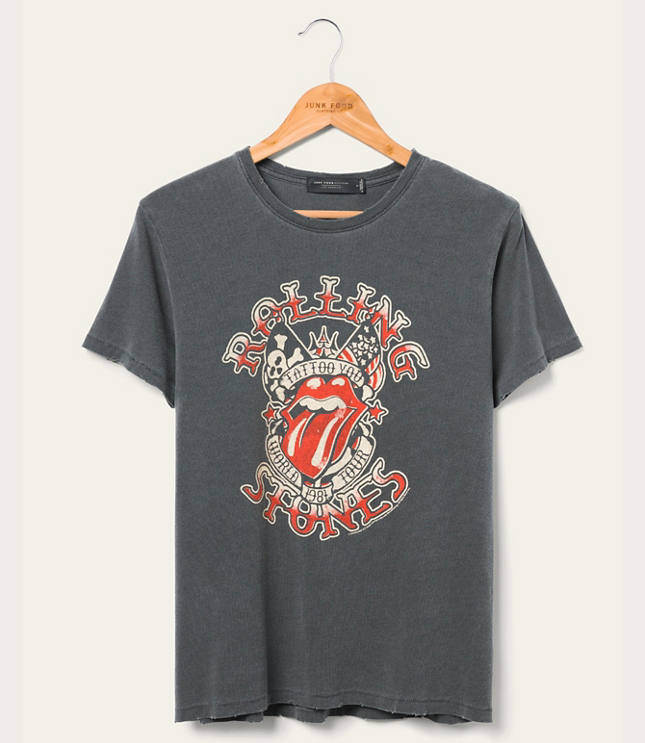 Junk Food Rolling Stones Tattoo You Vintage Tee