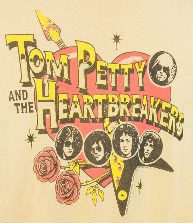 Junk Food Tom Petty And The Heartbreakers Vintage Tissue Tee carousel Product Image 3