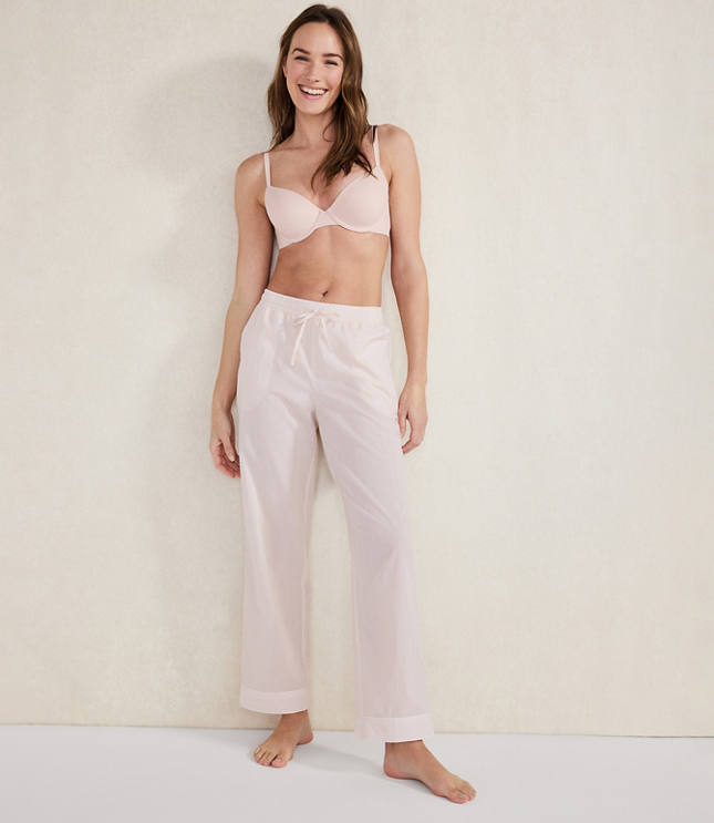 Haven Well Within Organic Cotton Poplin Striped Pajama Pants