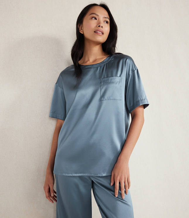 Loft Haven Well Within Washable Silk Sleep Top