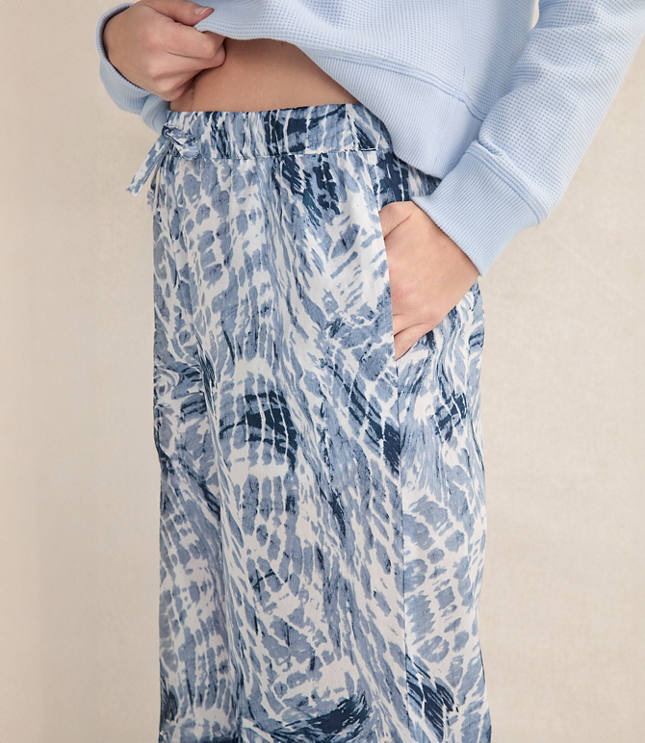 Haven Well Within Organic Cotton Poplin Tie Dye Sleep Pants