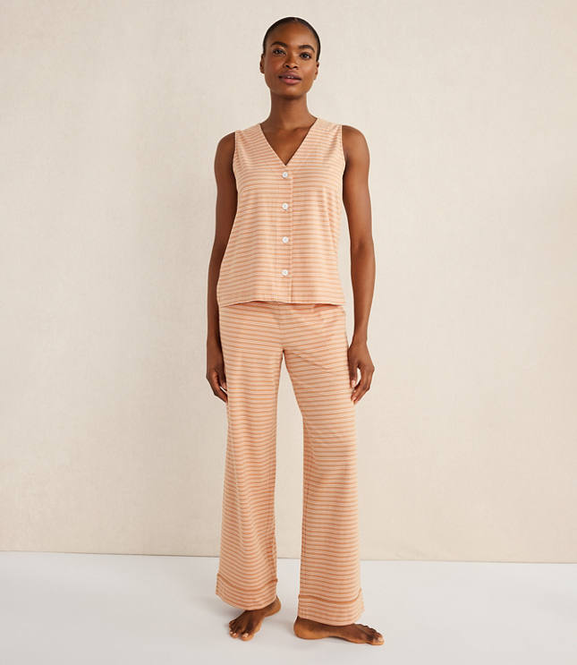 Haven Well Within Organic Cotton Jersey Striped Sleep Tank