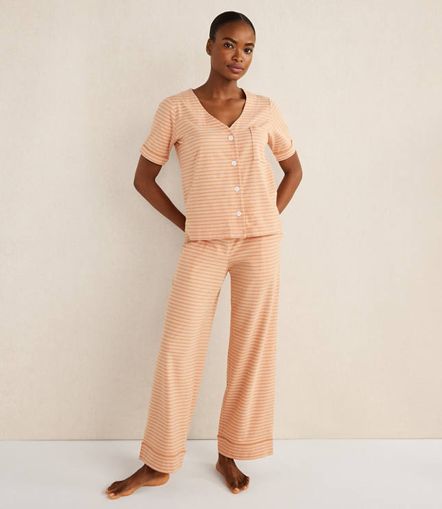 Haven Well Within Organic Cotton Jersey Striped Sleep Pants