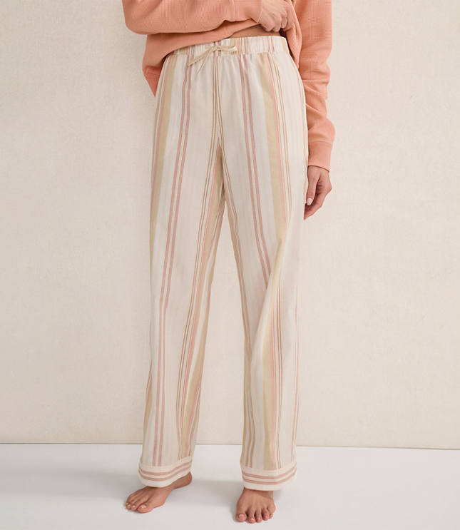 Haven Well Within Organic Cotton Poplin Striped Sleep Pants