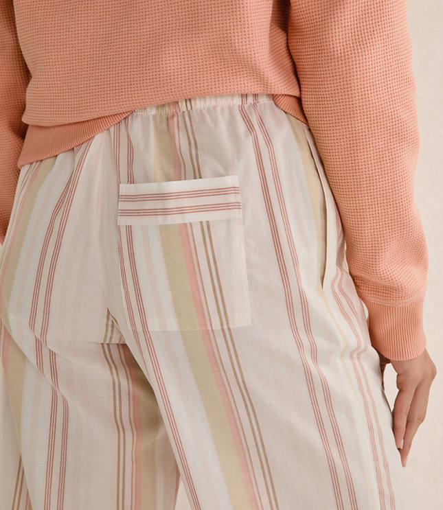 Haven Well Within Organic Cotton Poplin Striped Sleep Pants