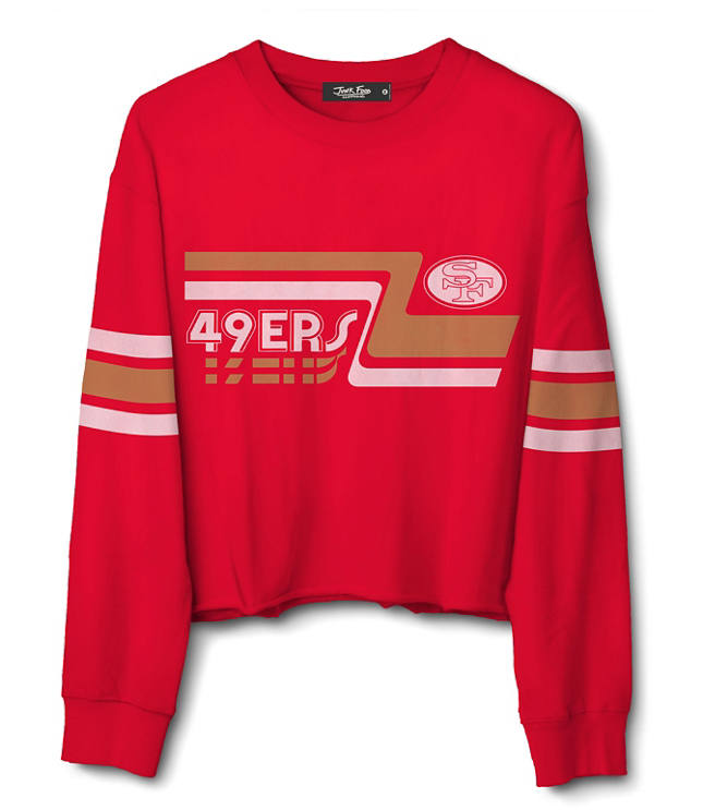 Junk Food San Francisco 49ers Retro Crop Fleece