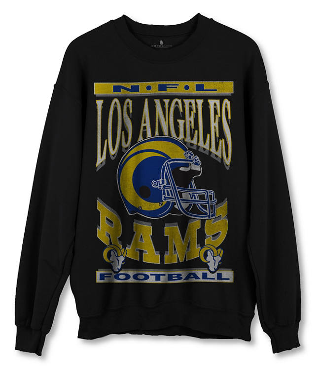 Junk Food Los Angeles Rams Backfield Crew Fleece