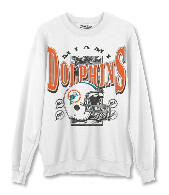 Junk Food Miami Dolphins Crew Fleece