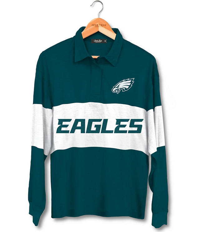 Junk Food Philadelphia Eagles Rugby Long Sleeve