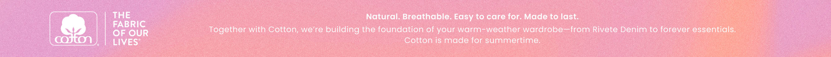 Cotton Collection Banner