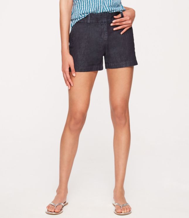 Denim Shorts with 4 Inch Inseam