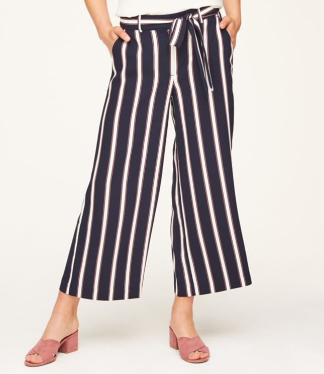 flowy pants striped