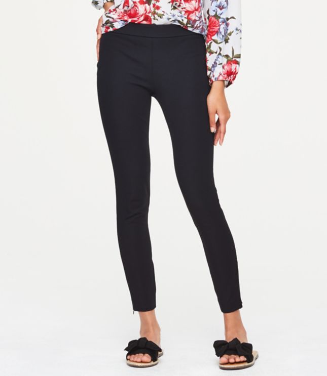 side zip skinny pants