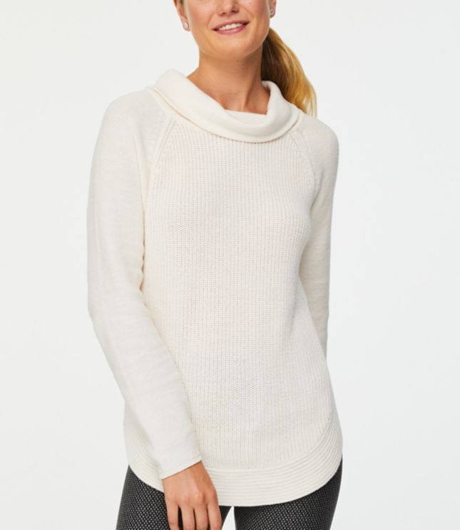 cowl neck tunic sweatshirt