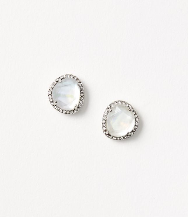 stone stud earrings