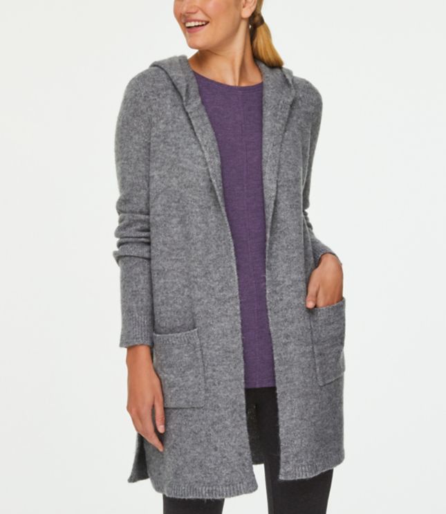 loft hooded cardigan