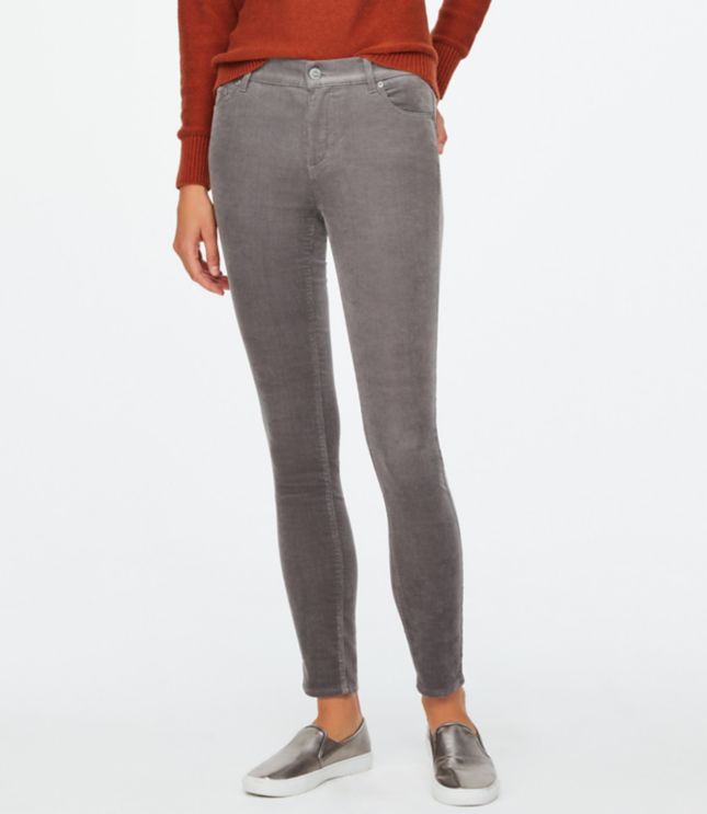 loft curvy skinny corduroy pants