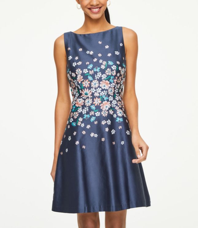 floral sleeveless dress