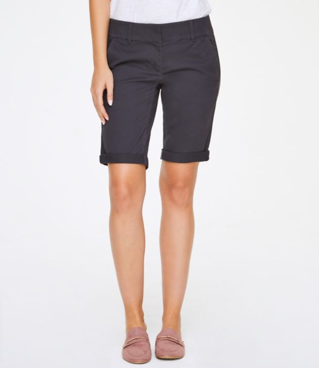 loft bermuda roll shorts