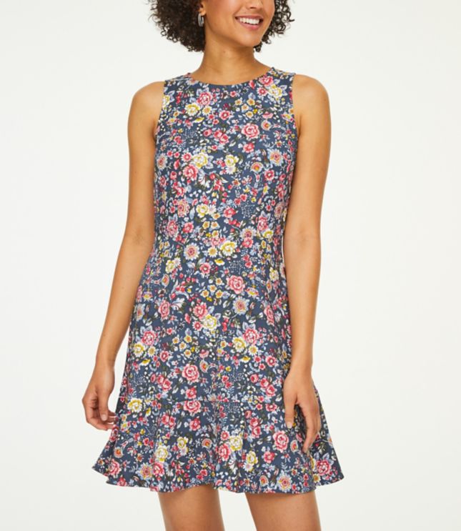 floral flounce dress