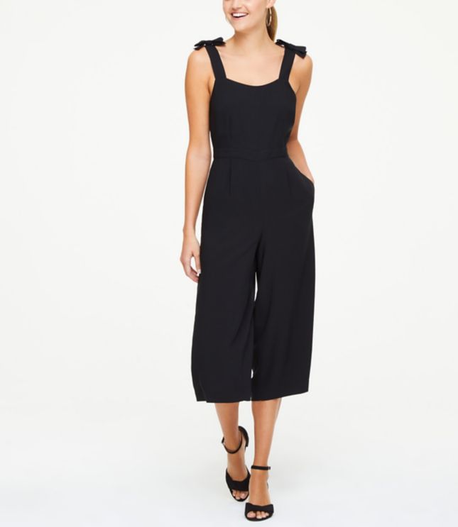 black jumpsuit with straps