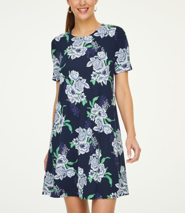 short sleeve swing dress