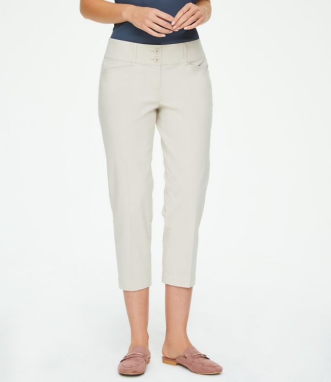 tan crop pants