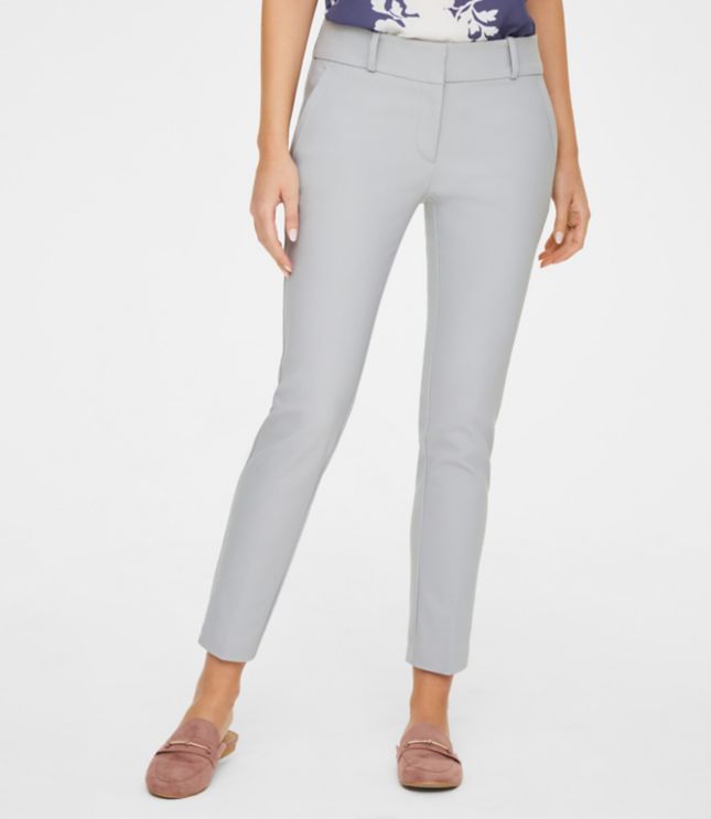 gray ankle pants