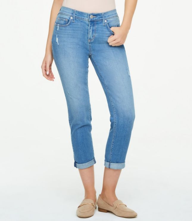 cuffed cropped jeans