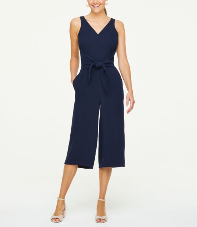 loft navy jumpsuit