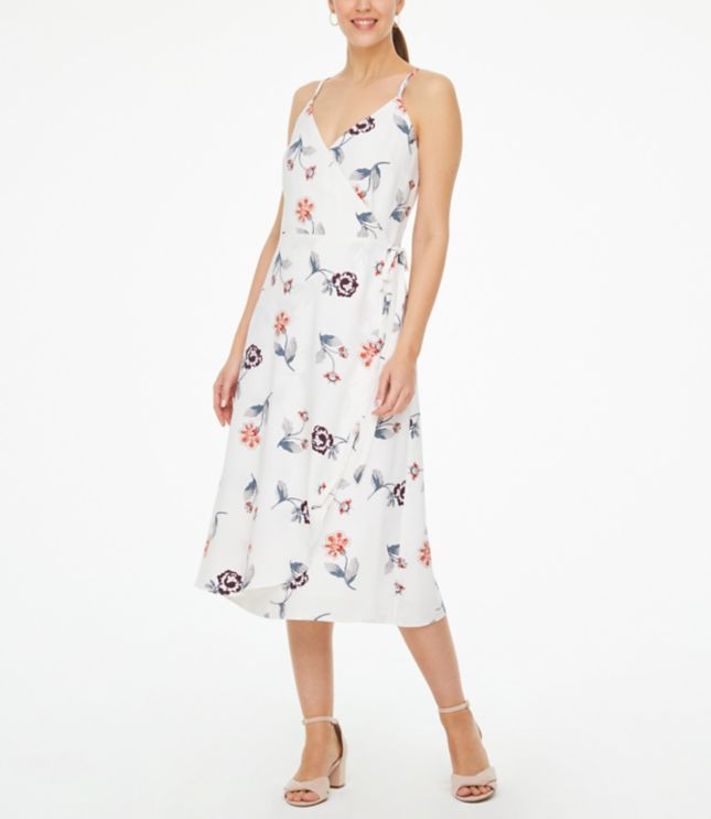 floral wrap dress loft