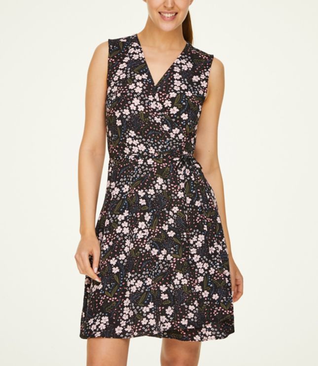 floral wrap dress loft