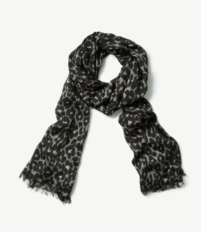 black print scarf