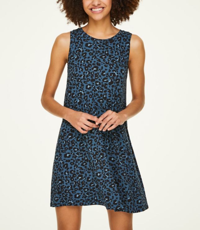 cheetah print swing dress