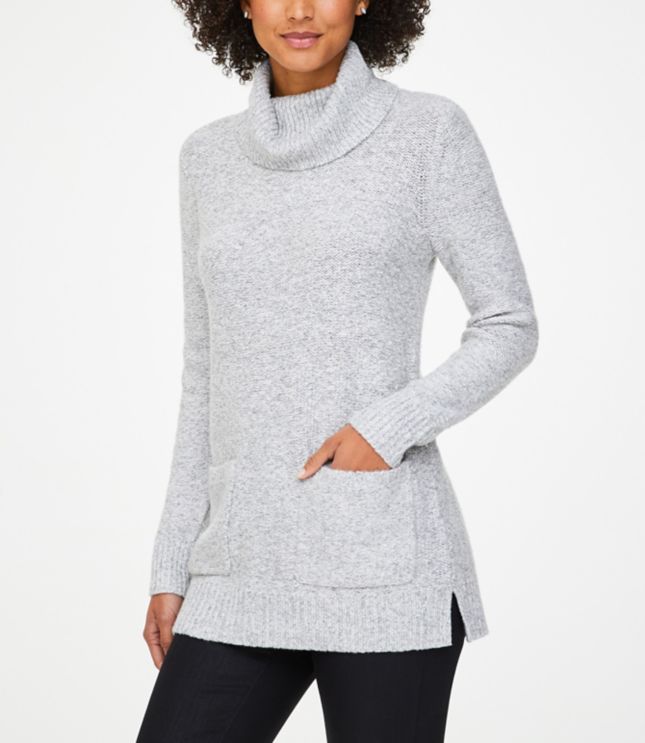 cowl neck tunic sweatshirt