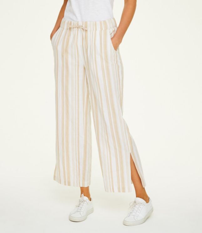 striped beach pants