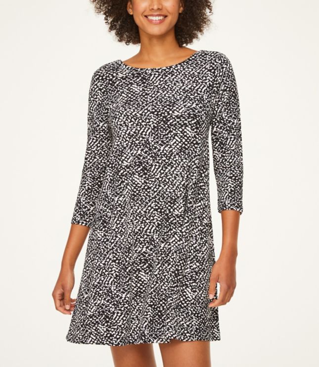 snake print swing dress