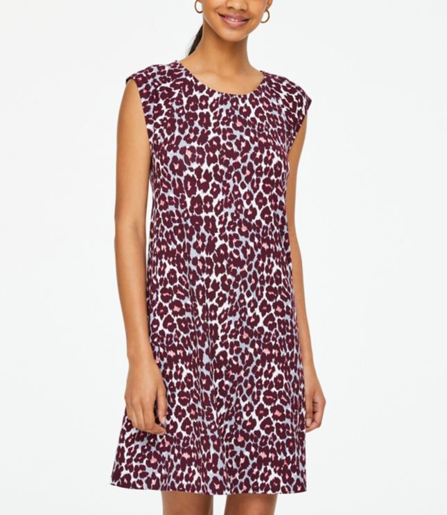 cheetah print swing dress